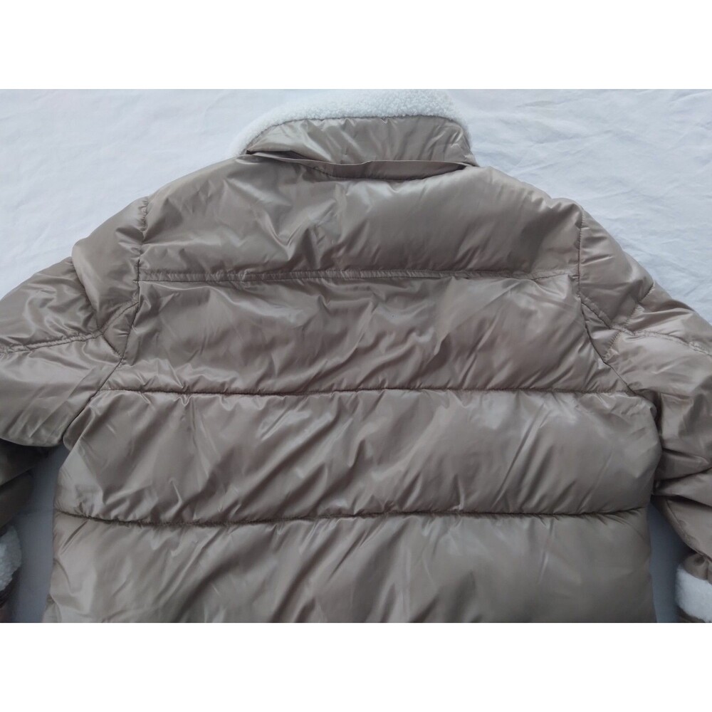 A.N.A Coat Jacket Quilted Puffer Faux Sherpa Trim Womens Size Large - Picture 14 of 15